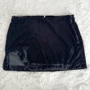 FreePeople velvet mini skirt